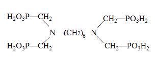 HDTMPA,己二胺四甲叉膦酸化学结构式