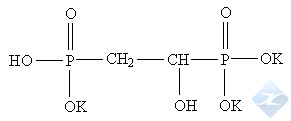 羟基乙叉二膦酸钾 HEDP·Kx化学结构式