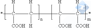 马来酸-丙烯酸共聚物 MA/AA化学结构式